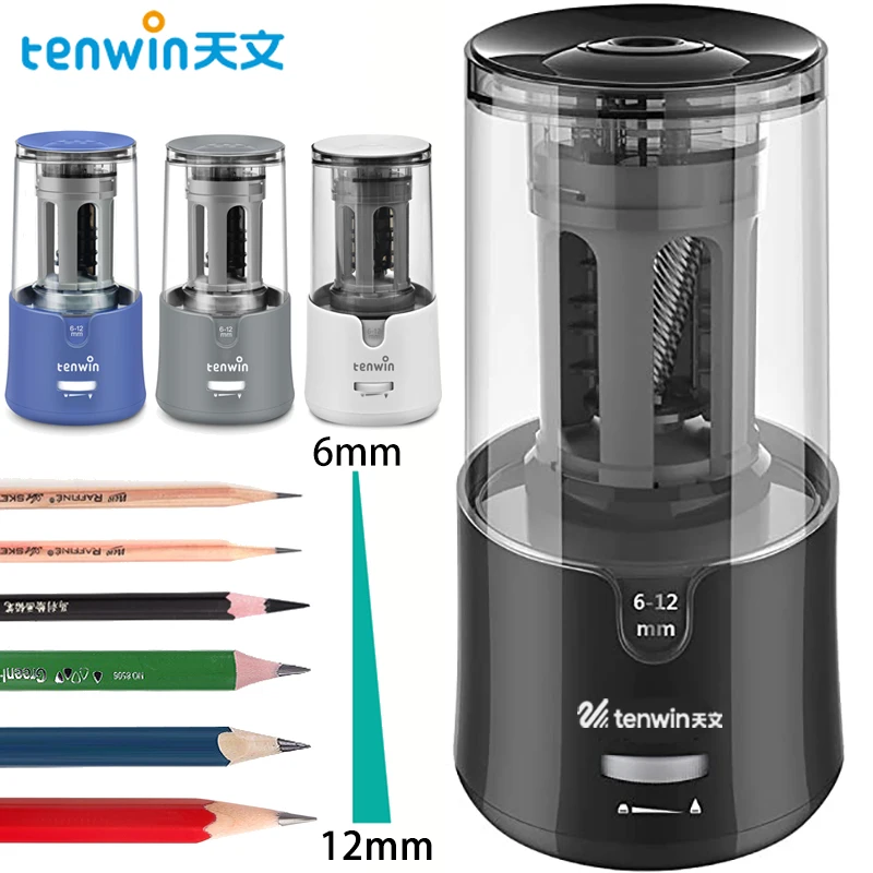 tenwin Electric Pencil Sharpener for Colored Pencils Battery Operated  Pencil