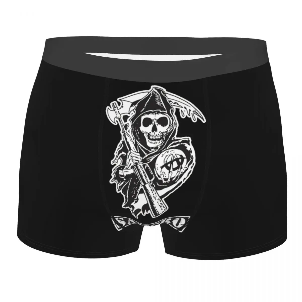 

Custom Sons Of Anarchy Samcro Boxers Shorts Panties Male Underpants Stretch Briefs Underwear