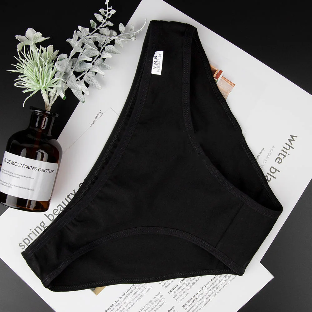 Description Picture 5 of item3pcs Soft Cotton Underwear Women Panties Sexy Bikini Brief Shorts Underpant Solid Panty Female Intimates Girl Briefs