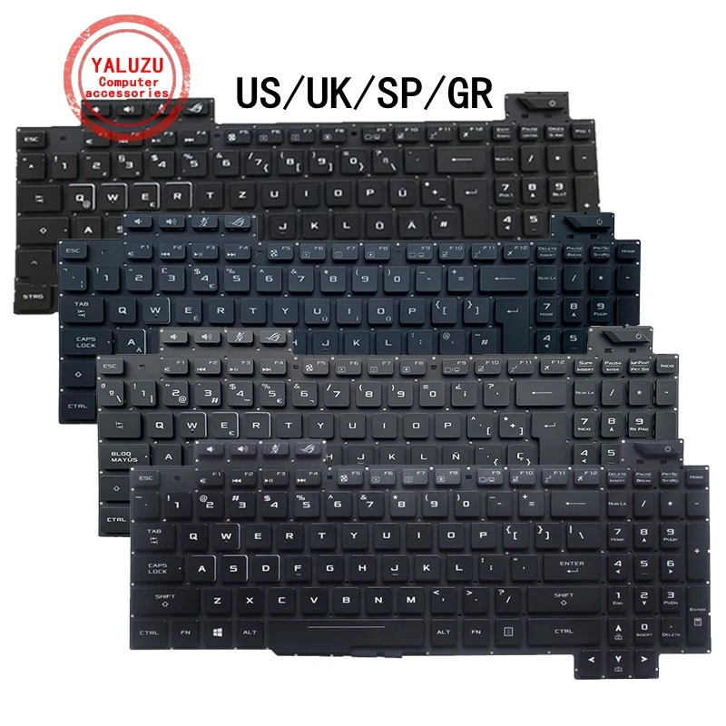 US/UK/SP/GR English/Spanish/German NEW Laptop Keyboard For ASUS GL503 GL503V GL503VS GL503VD  GL703 GL703V GL703VD GL703VM