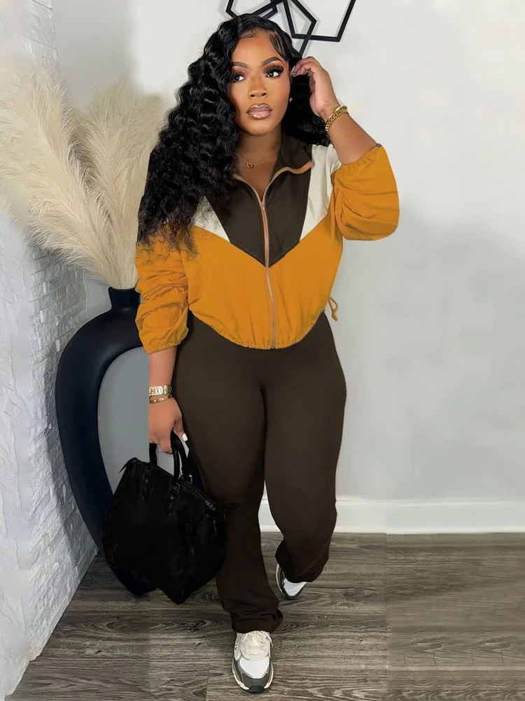 Wmstar Two Piece Sets Women Wholesale New Velvet Zipped Cardigan Leggings Pants Set Fall Matching Sweatsuit  Drop Shopping 2025