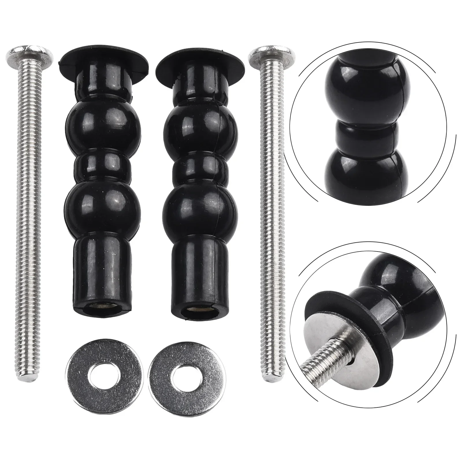 Toilet Seat Accessories 2pcs Toilet Seat Screws Nut Cover Lid Top Fixing Blind Hole Fitting Kits Bathroom Accessories Replacement Toilet Seat Screws