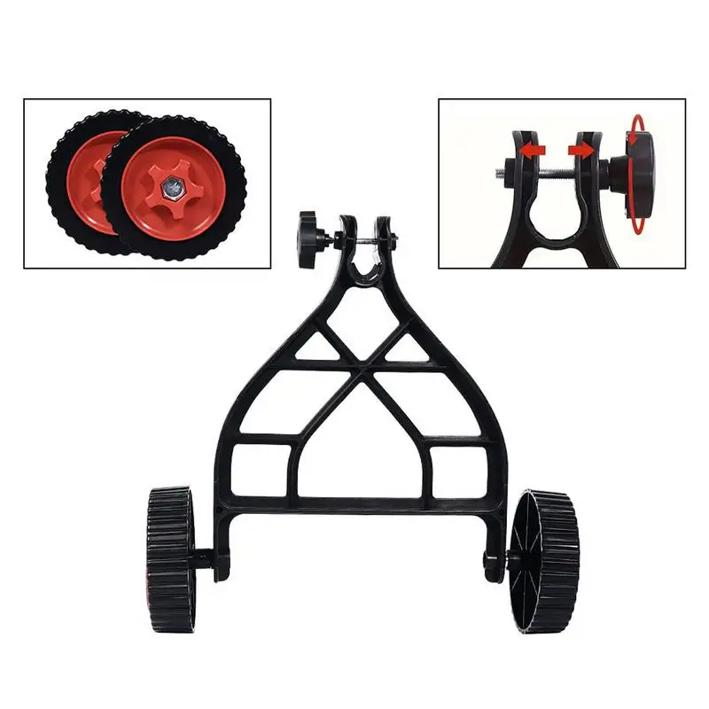 Adjustable String Trimmer Support Wheels Push Lawn Mower Stand Auxiliary Wheels Universal Lawn Mower Stand For Brush Cutter Part
