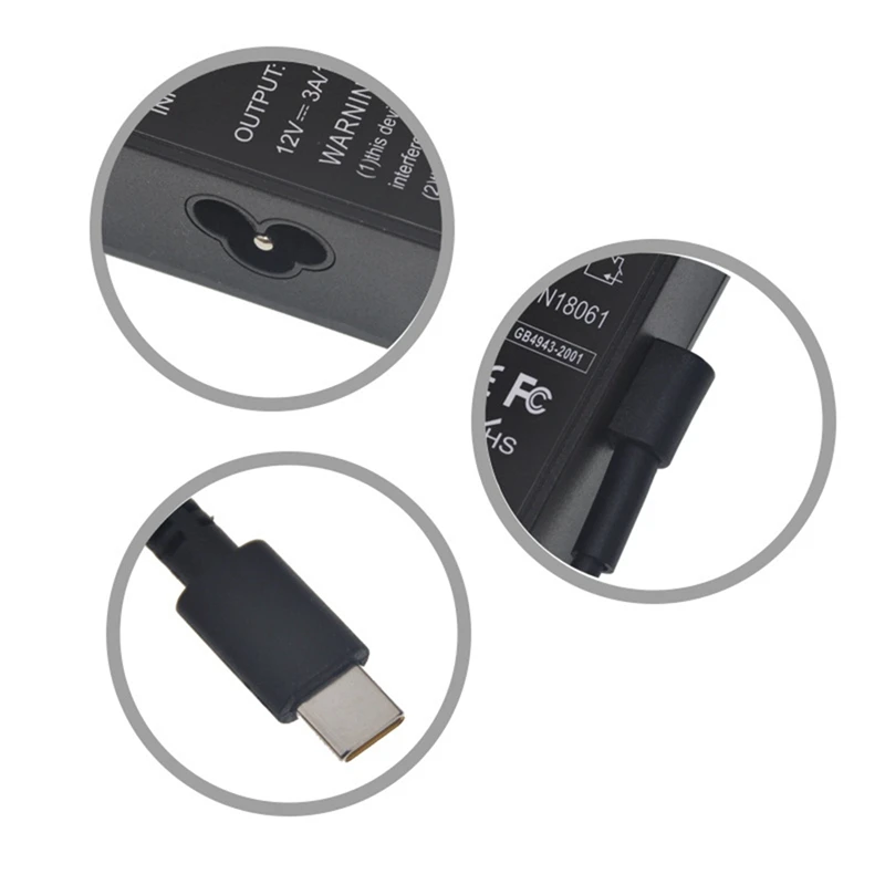 AU61-20V 5A 100W Universal USB Type C Laptop Power Adapter Charger For Laptop Power Supply