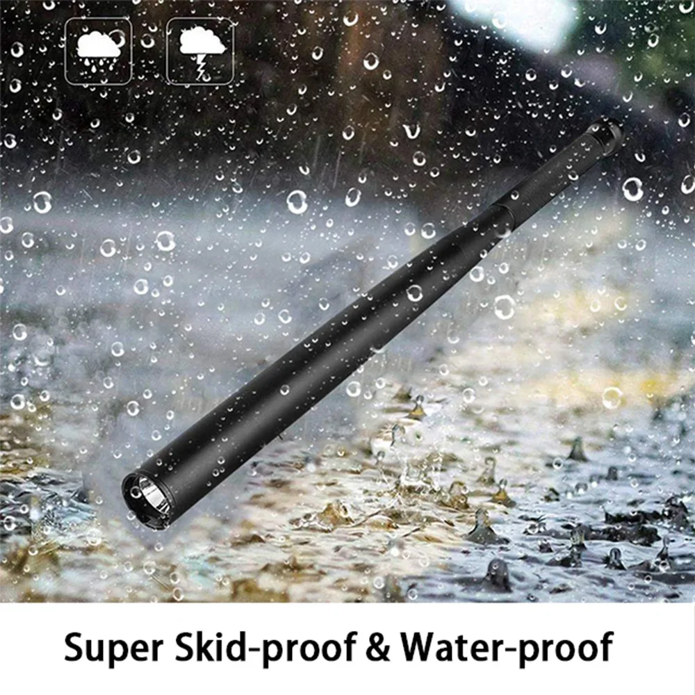 Ultra Bright Self Defense Baseball Bat LED Flashlight Outdoor Waterproof Personal Defens Security Professional Lighting Flashlig