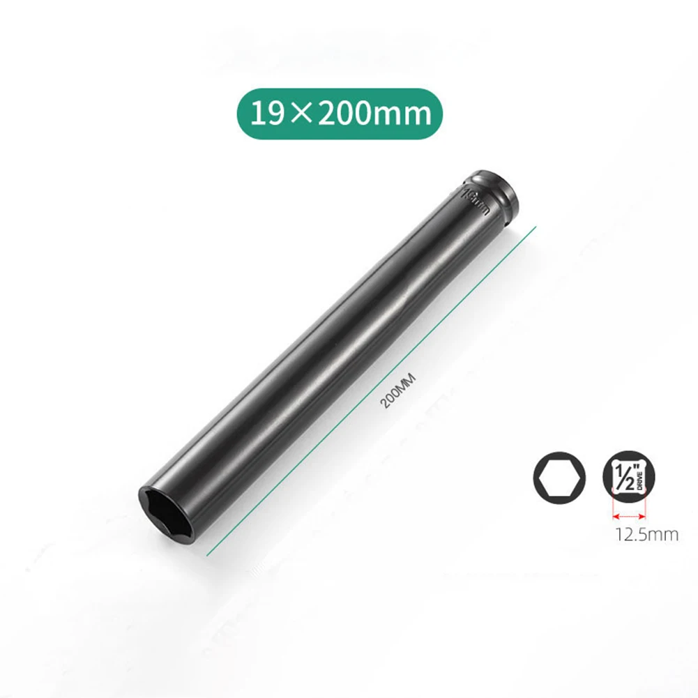 200 mm Innensechskantschlüssel mit tiefer Impacts, 1/2-Zoll-Antriebsadapter, Überlänge, Innensechskantschlüssel für elektrische Impacks, Spezialwerkzeug – Detail 12