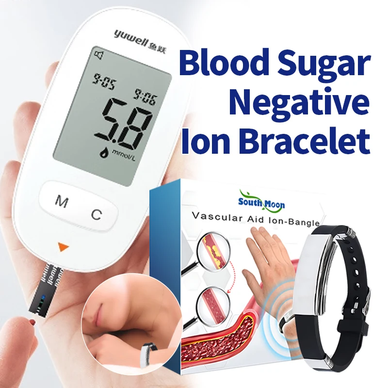 Blood Sugar Lowering Ions Titanium Germanium Bracelet Relieve Body Fatigue Balance Blood Glucose Diabetes Relief Wristband blood sugar bracelet