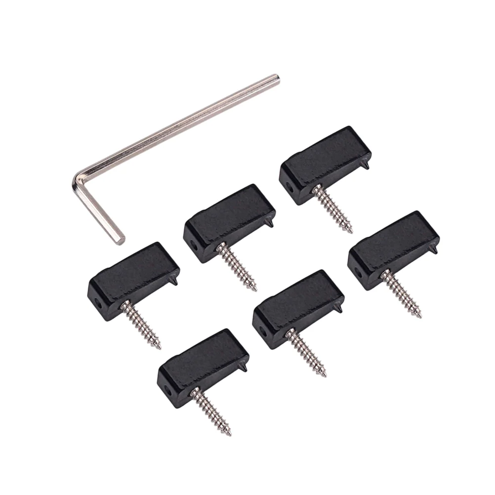 

String Lock Metal Black Triangle String Lock Guitar Parts for Musical Instrument