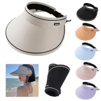 Sun Hats for Women Wide Brim Adjustable UV Protection Ice-Feeling Summer Hat with Fold-Up Brim Outdoors Cycling Riding Visor Cap 1