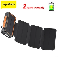 JayoWade Portable Wireless Fast Charger Solar Hand Crank Powerbank USB Input 20000Mah Capacity 10W Output Power Bank 1