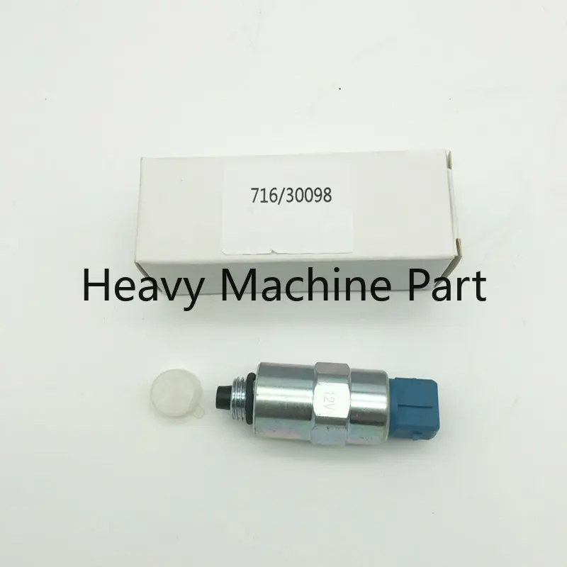 12V Pump Solenoid Shut Off SOLENOID 716/30098 71630098 FOR JCB 2CX 3CX 4CX 2115 2125 2135