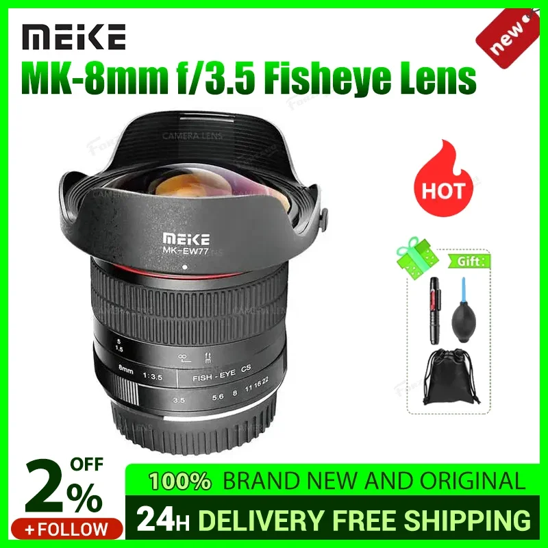 캐논 EOS EF/니콘 F/ E/후지필름 X용 메이케 8mm F3.5 어안렌즈 (캐논 EF-M용)