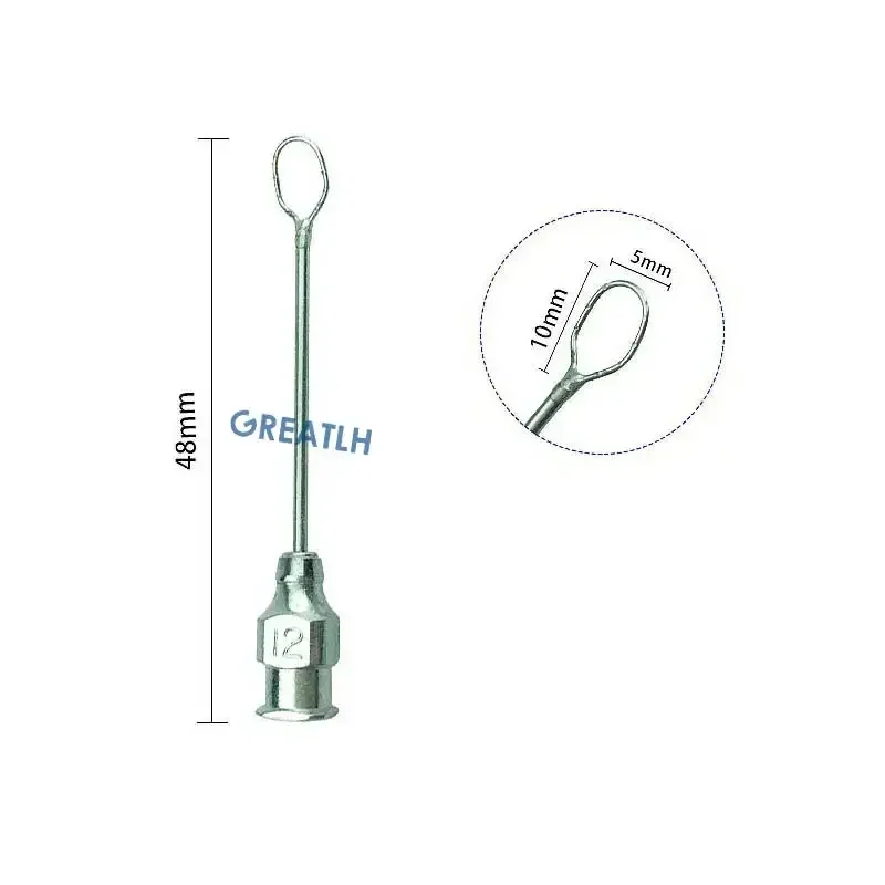 Stainless Steel Lens Loop Infusion Cannula Irrigating Vectis Ophthalmic Surgery Instrument