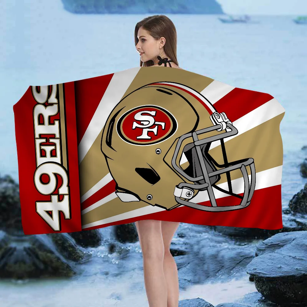 San Francisco 49er Team Big Microfiber Beach Towels Quick Dry Towel Sand Beach Towels Pool Towel for Travel Swim Pool Yoga
