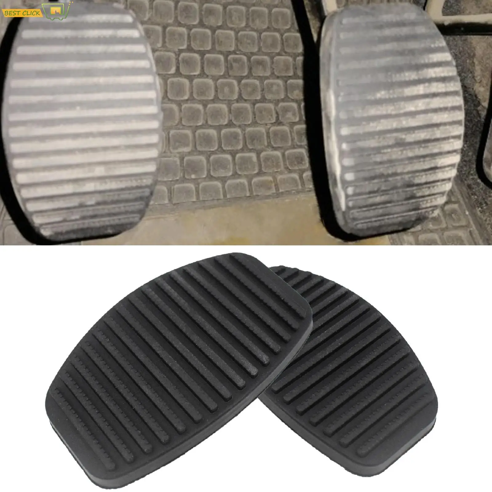 Brake Clutch Pedal Pad Covers 2Pcs/set 4170605 For Fiat Barchetta 500 Brava Bravo Doblo Albea Punto Fiorino Palio Marea Lancia car accessories car pedals pedal cover