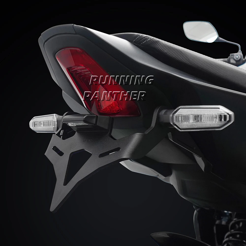 Motorcycle License Plate Holder For Honda CB650R CB650 R cb650r-Motorcycle Rear Short Tail Stock License Plate Holder Tailstock Bracket LED Light