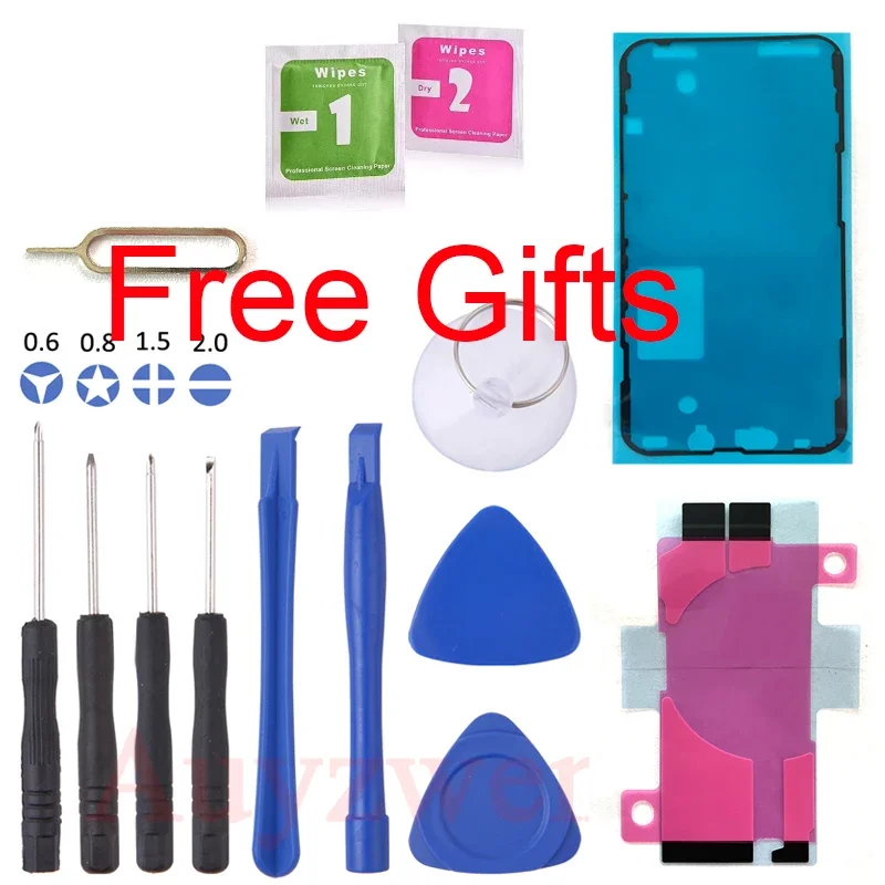 Rear Housing Assembly For iPhone 13 With Battery Back Cover+Middle Chassis Frame+SIM Tray+Side Key Parts With Tools 6