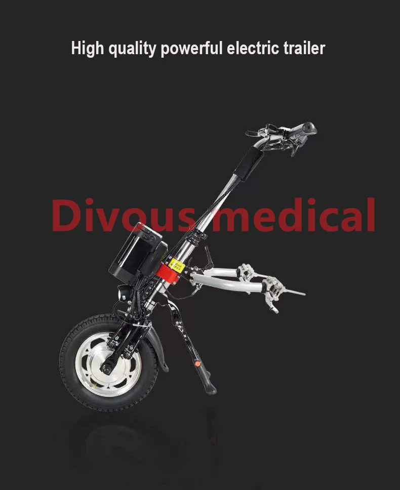 12 Inch Electric Handcycle Wheelchair Attachable Electric Handcycle For Disabled Handbike Conversion Kits 5