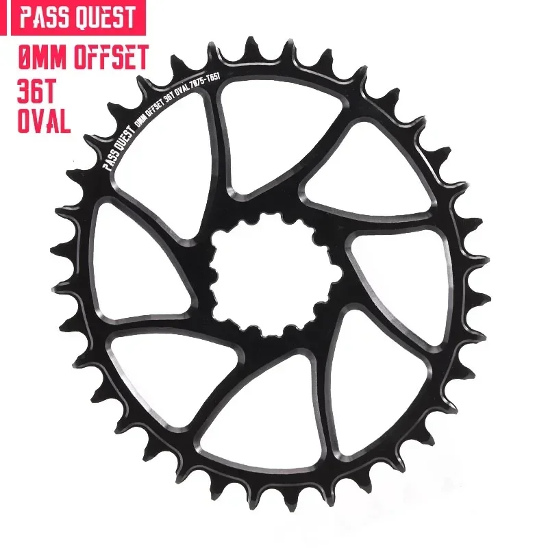 ②新品　SRAM　32T　X01　チェーンリング パスクエスト-ダイレクトマウントチェーンリング、楕円形、狭い、広い