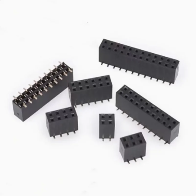 10 Stück SMD SMT 2,54 mm zweireihige Buchsenleiste 2 x 2/3/4/5/6/7/8/9/10/12/1520/40 PIN 2,54 mm PIN-Header-Buchse