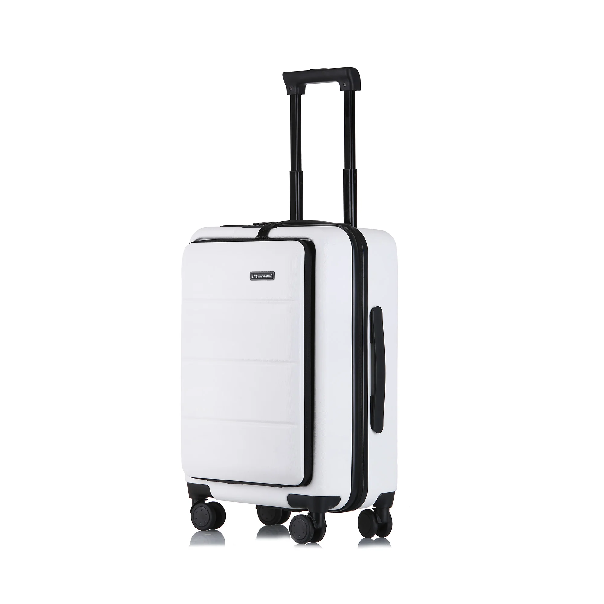 

Business suitcase male front opening password boarding case universal wheel trolley case 20 inch female student travel suitcase