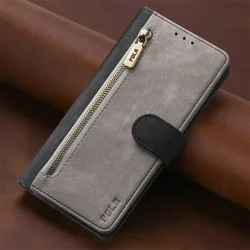 Luxury RFID Zipper Leather Wallet Case & Cover - Realme12 Pro Plus 5G (Black)