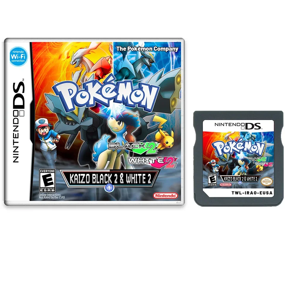 

NDS Game Pokemon KAIZO Black 2 & White 2 NDS Game Card Handheld Game Pokemon RPG Boxed English