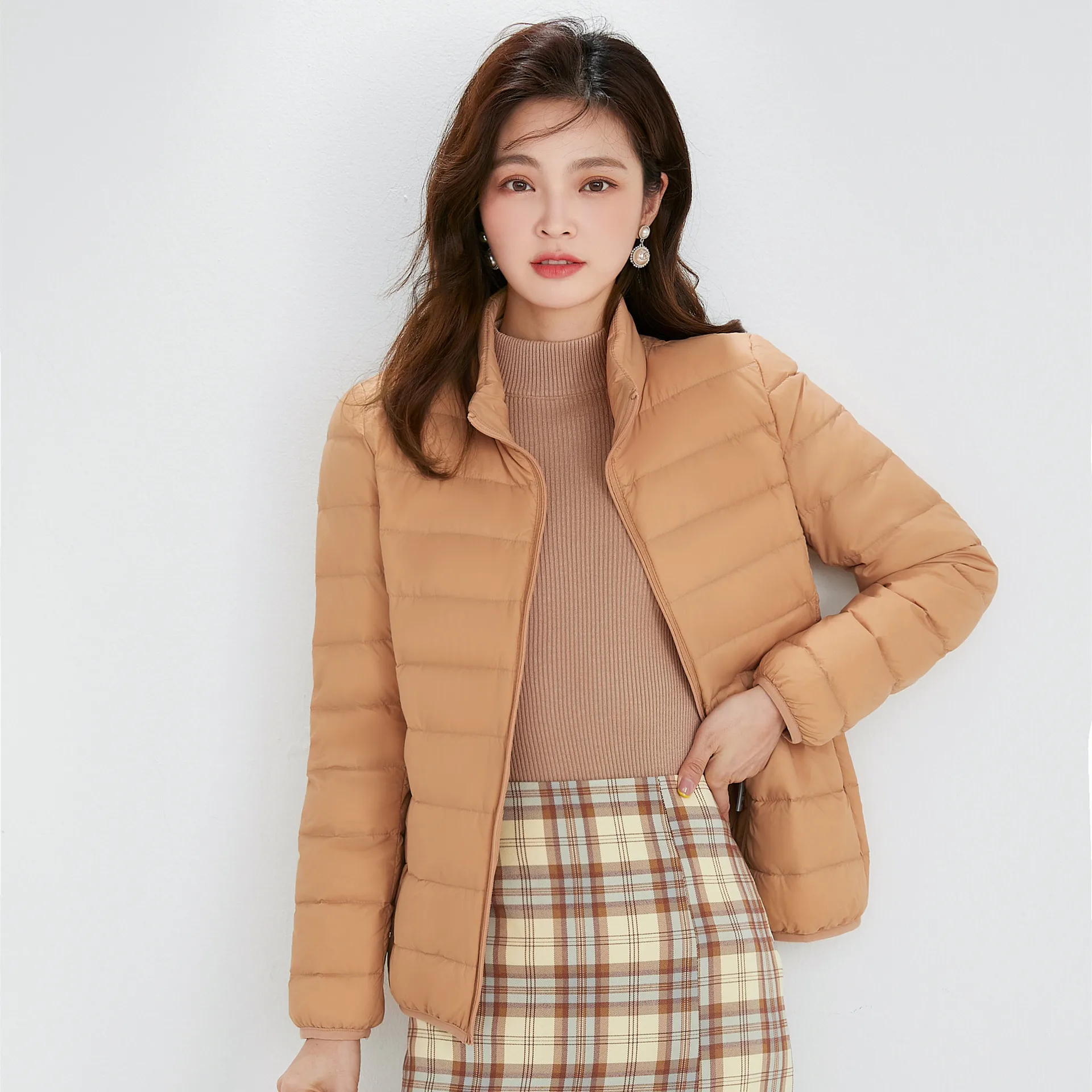 DEODAR Plus Size Winter Warm Women Down Jacket Short Portable Coats Ultra Light Waterproof Casual Surcoat for Office Lady 4XL