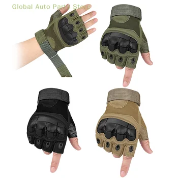 Fingerless Glove Half Finger Gloves Tactical Military Army Mitts SWAT Airsoft Bicycle Outdoor Shooting Hiking Driving Men Women 2