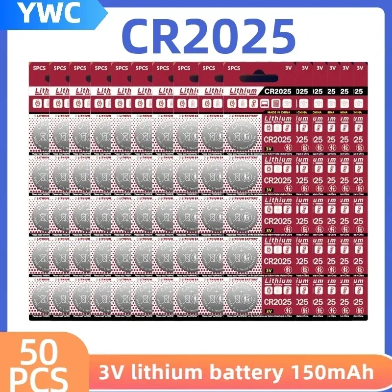 

50-200 шт. Cr2025 3 В литиевая батарея DL2025 BR2025 KCR2025 CR 2025 кнопочные элементы для монет для автомобиля пульт дистанционного управления Часы калькулятора