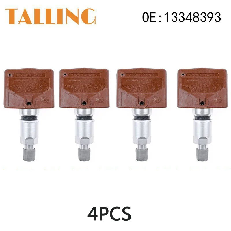 

13348393 4Pcs TPMS Tire Pressure Sensor for Opel Zafira C Astra Insignia Chevrolet Ram Smart Porsche Dodge Jaguar Mercedes-Benz