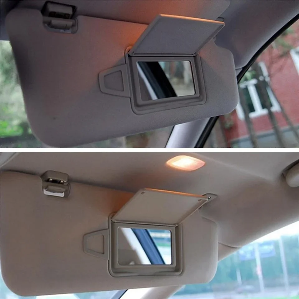 W211 araba güneş gölge Visor makyaj kozmetik ayna kapağı Mercedes Benz E Class 2003-2008 E320 E350 ee550 2118100310  34
