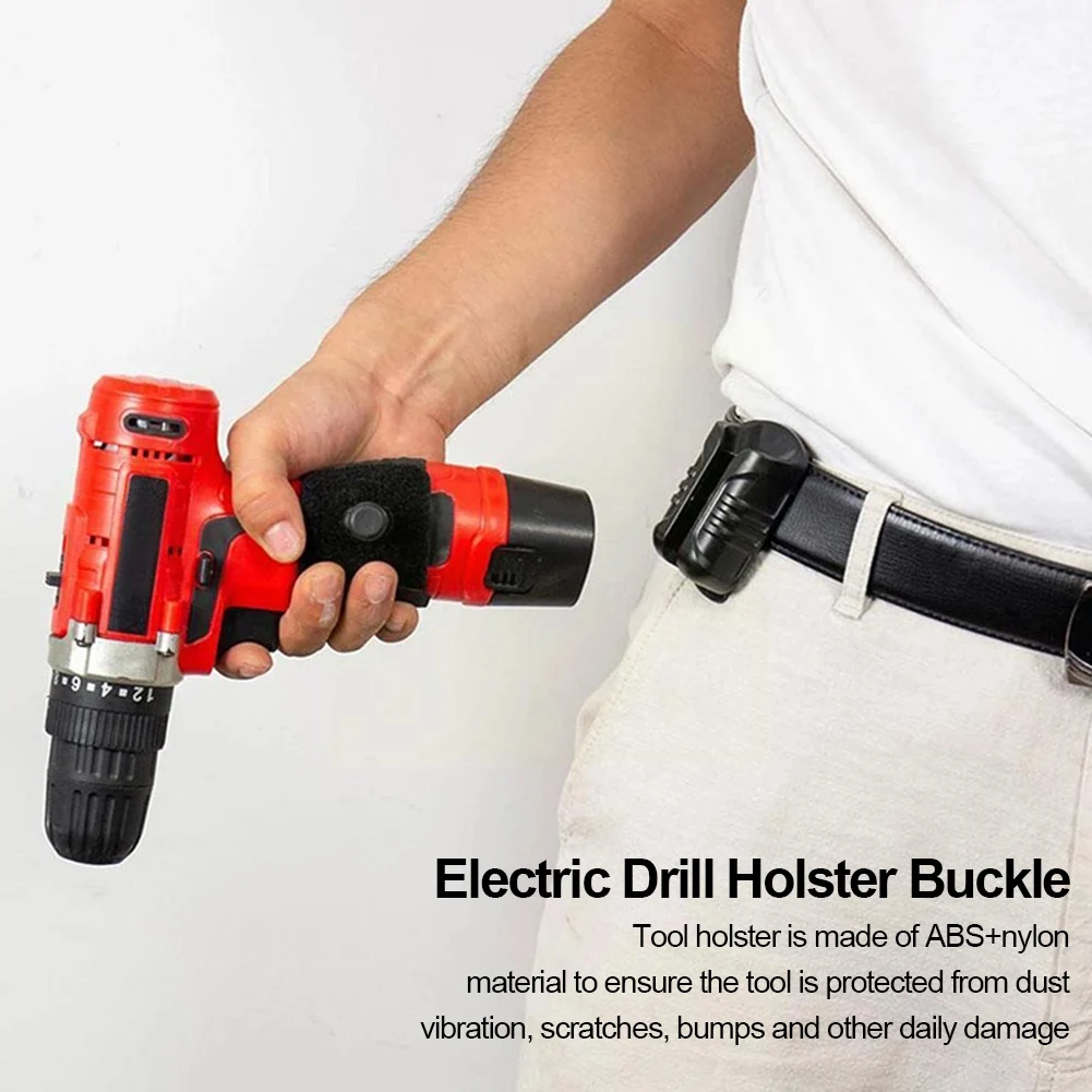 Portable Electric Drill Holster Buckle with Tool Grip for Outdoor Use