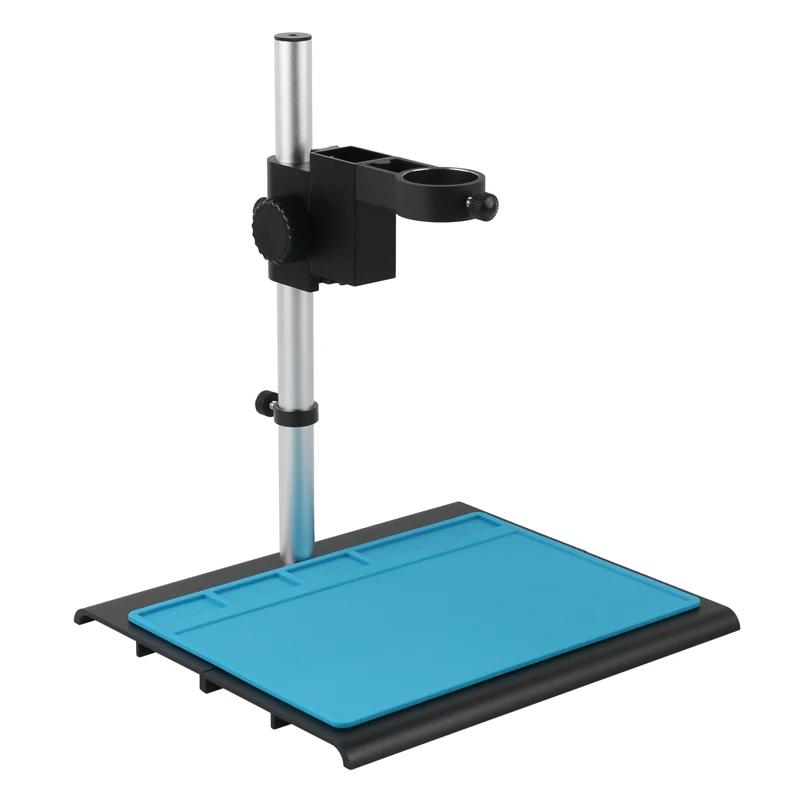 Microscope Arm Stand Video Microscope Stand Aluminum Alloy Adjustable Focusing Bracket Holder Table Stand 42mm 50mm For Digital HDMI USB Video Microscope Camera