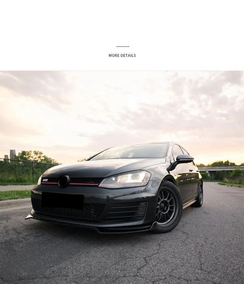 Frontstoßstangenspoiler-Zierlippe, vordere Stoßstangenlippe für VW Volkswagen Golf 7 7.5 MK7 – Detail 1