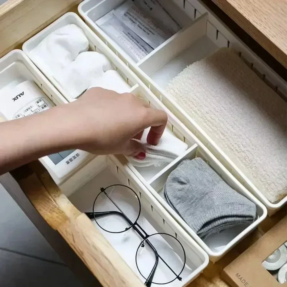 Versatile Storage Drawers Divider Box, Cutlery and Utensil Storage Organizer for Kitchen Cabinet with Adjustability Home Storage