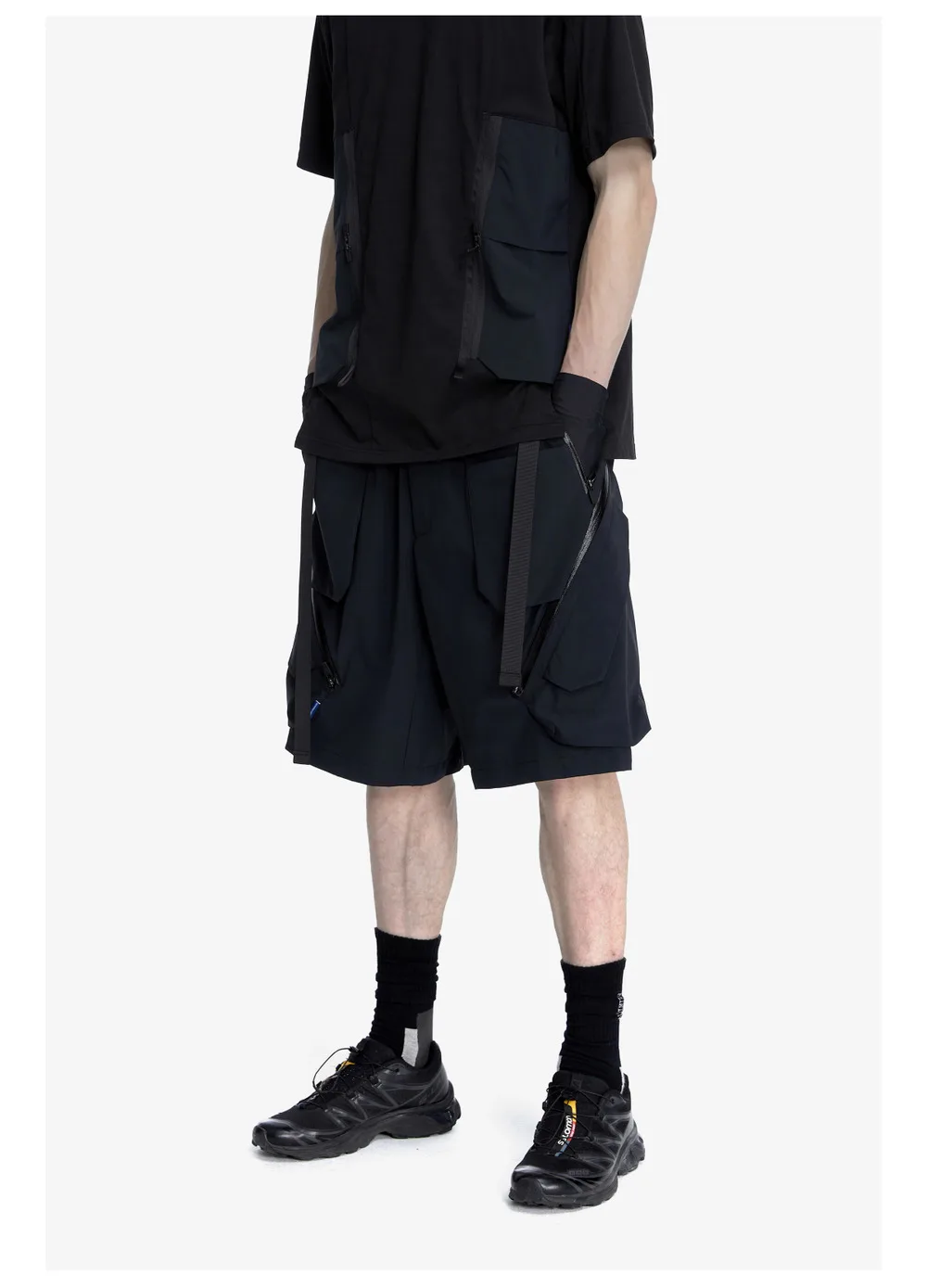 Reindee Lusion 23ss 209 quick drying  lightweight waterproof shorts integrated waist adjustment 3d pockets techwear gorpcore