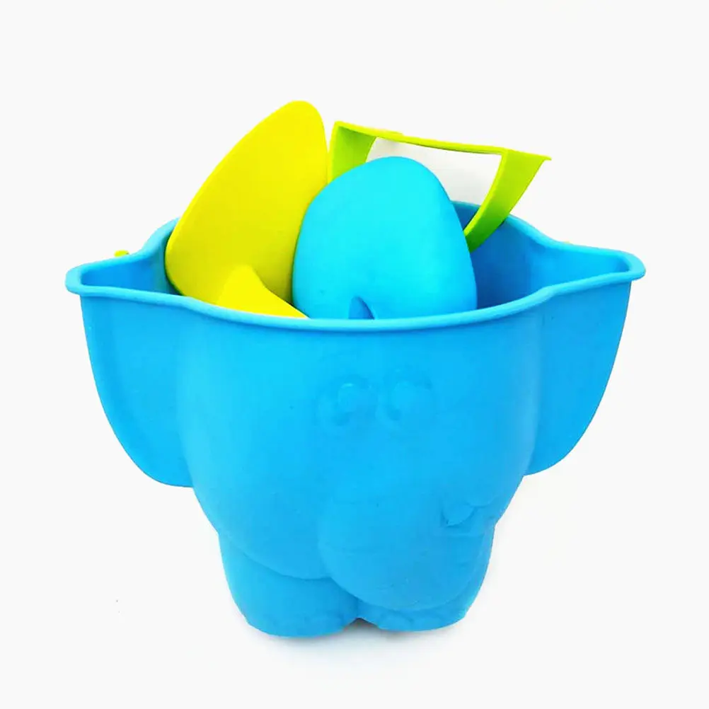 10Pcs 해변 Playset 어린이를위한 크리 에이 티브 휴대용 삽 버킷 준설 세트 소녀 소년 어린이 재미있는 야외 활동