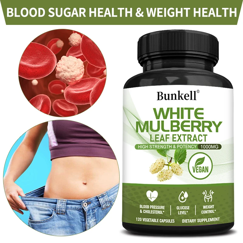 White mulberry leaf extract-promotes weight loss and heart and cholesterol health, anti-inflammatory, antioxidant