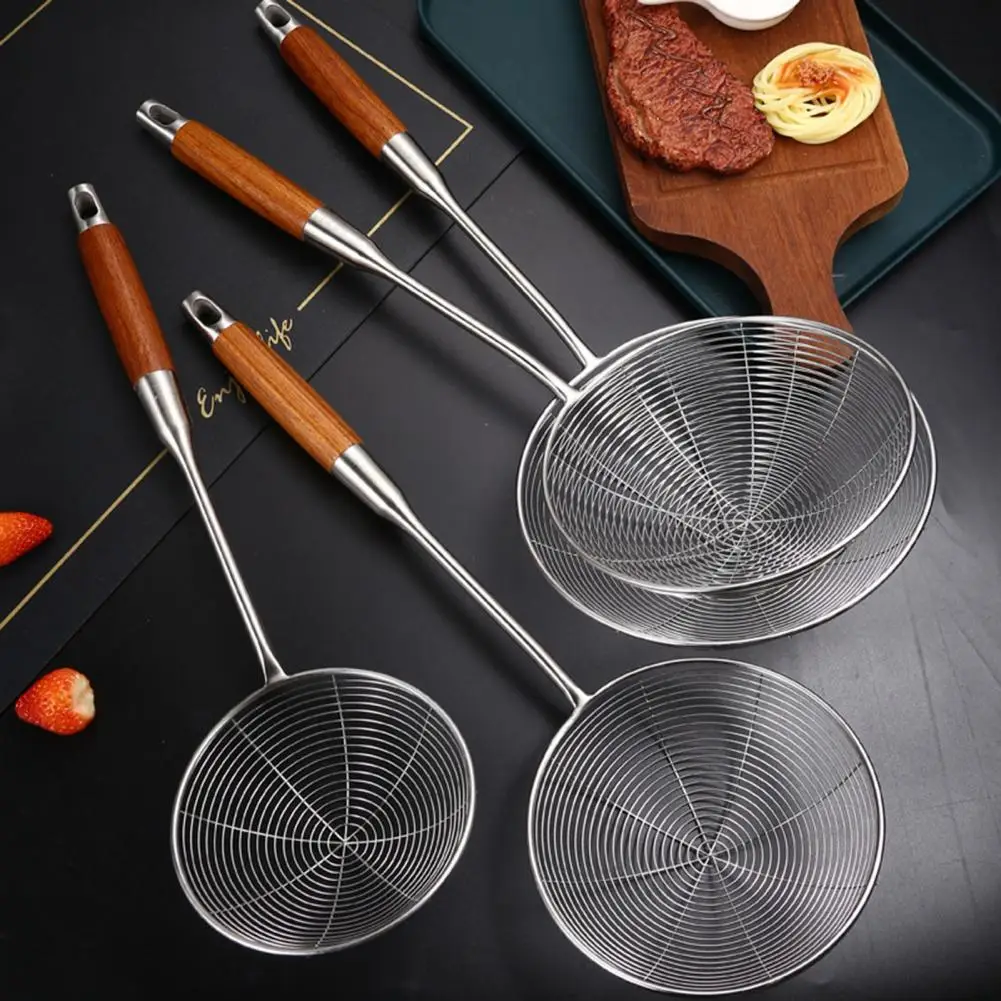 Modern Skimmer Ladle Long Handle Cooking Skimmer Hanging Hole Design Food Grade Anti-stick Cooking Skimmer Spoon