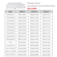 Waterproof Mattress Protector with Zipper Soft & Breathable & Noiseless Antibacterial, Anti-mite Mattress Cover , Queen/King 3