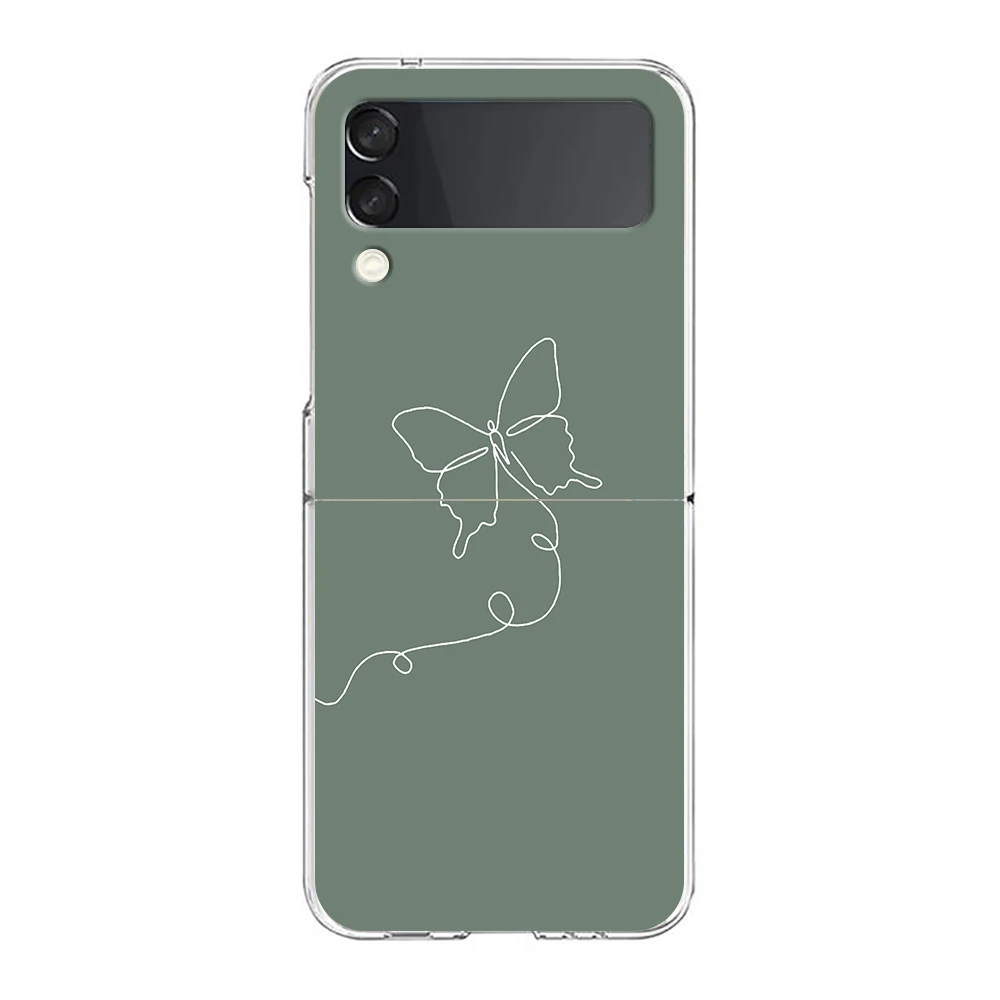 Artistic Flower Design Shockproof Dustproof Hard Folding Phone Case