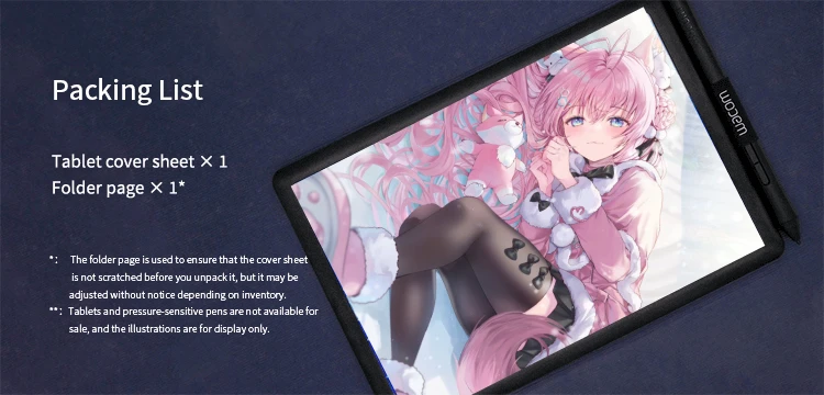 DIY Hololive Vtuber Theme OSU Tablet Cover Sheet Protective Film