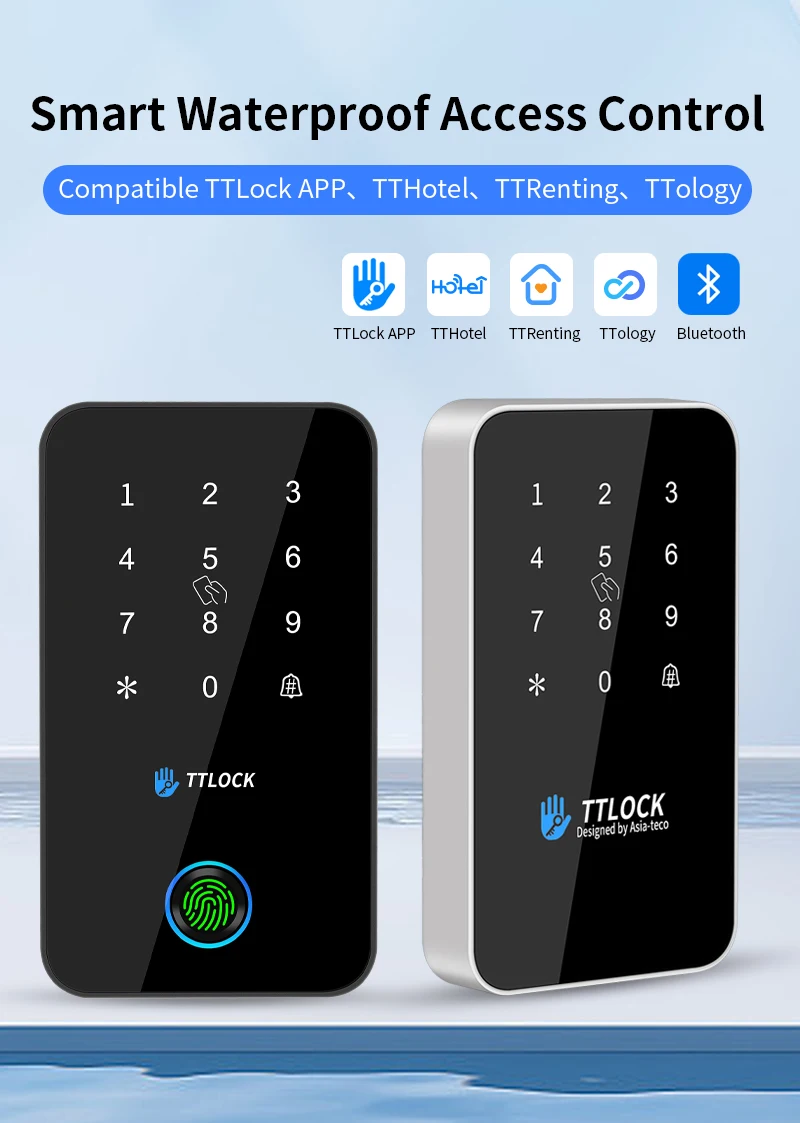 MJ03 13.56Mhz NFC RFID Reader TTLOCK App Bluetooth Fingerprint Lock Support G2 G