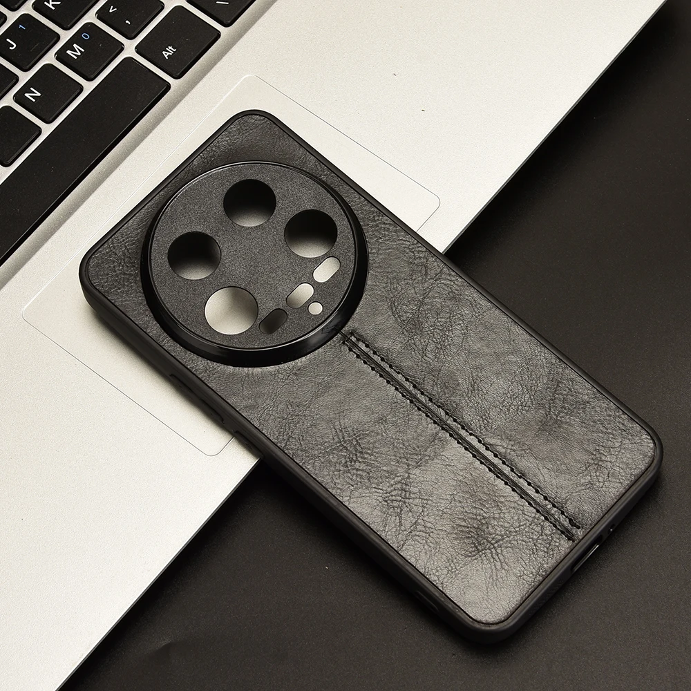 Custodia Per Xiaomi 14 Ultra Pu Cover Posteriore In Plastica Rigida Per Xiaomi 14 Ultra 14 Ultra 14 Ultra