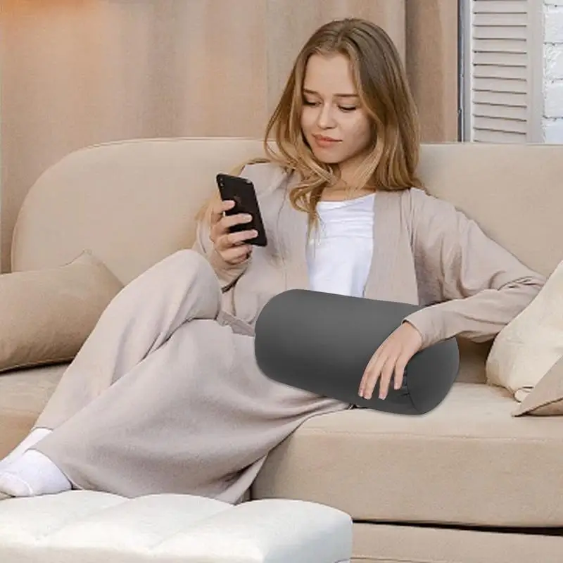 Microbead Pillow Neck & Back Support Travel Pillow Head Cervical Back Cushion Flexible Support Foam Particles Cylindrical Pillow 2