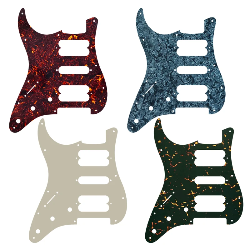 

Качественные детали FeiMan для накладки на гитару-для США, с 11 отверстиями для винтов, игрок для нахождения хамбакера, Накладка для царапин HSH, много цветов