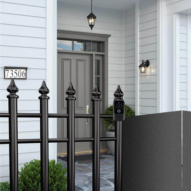 Waterproof outdoor Security Box: TTlock/Tuya Fingerprint Bluetooth gateway Key Box with App Control, Remote Wall Mount Padlock 6