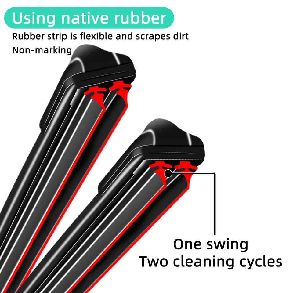 GEARHERO 4 stuks windschermen regendeflectoren compatibel met VW voor Touran 2003-2015 5-deurs - zijruiten, bescherming tegen verblinding, ventilatiebescherming, auto-accessoires voor, met binnengesp