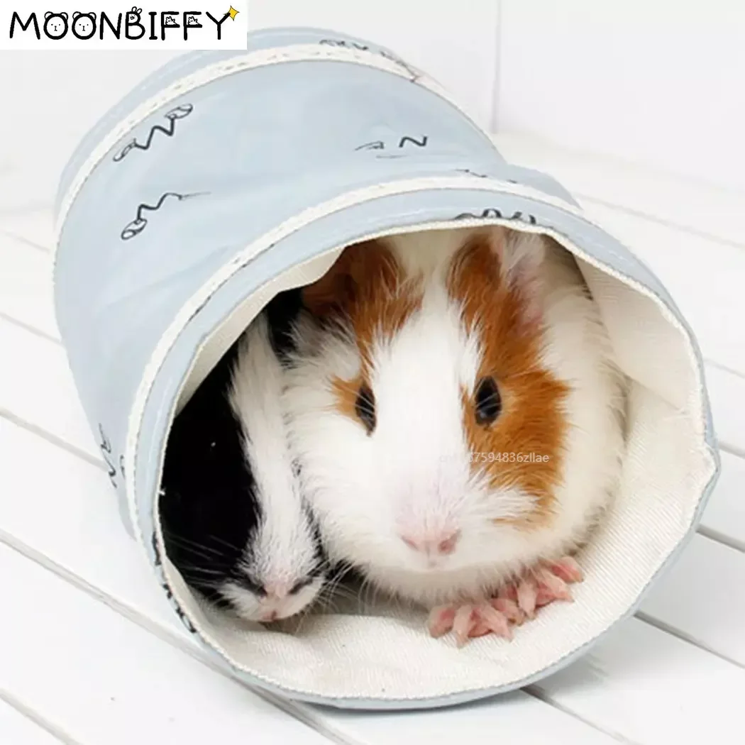 Guinea Pig Hamster Toy Tubes Tunnels Spring Hamster Cage House Single Channel Chinchillas Tunnel